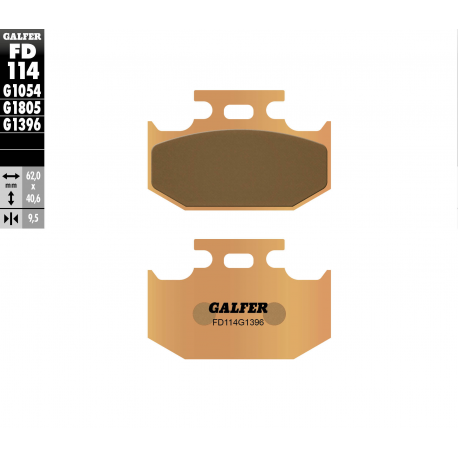 Galfer, brzdové desky KH152 Sintered (zlaté) Off-Road