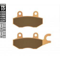 Galfer, brzdové desky KH165 Sintered (zlaté) ATV