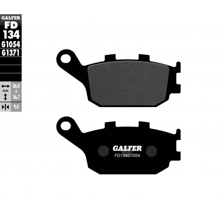 Galfer, brzdové desky KH174, zadní Semi Metal