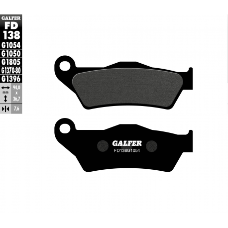 Galfer, brzdové desky KH181 Semi Metal, přední (BREMBO)