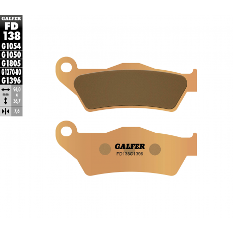 Galfer, brzdové desky KH181 Sintered (zlaté) Off-Road KTM SX/EXC '92-'20 (BREMBO)