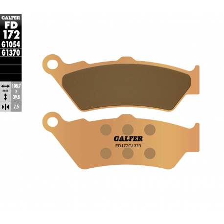 Galfer, brzdové desky KH209 Sintered (zlaté) Street, přední (Aprilia, BMW, DUCATI, KTM 690/990, VICTORY)