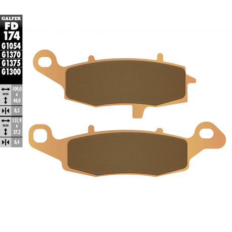Galfer, brzdové desky KH229 Sintered (zlaté) SPORT