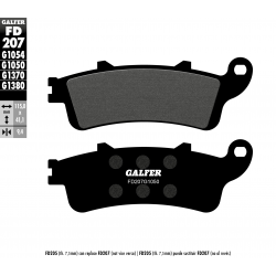 Galfer, brzdové desky KH281 / KH261 Semi Metal