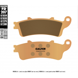 Galfer, brzdové desky KH281 / KH261 Sintered (zlaté) Street