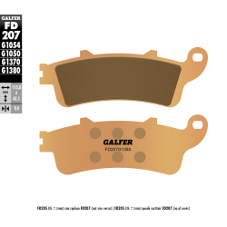 Galfer, brzdové desky KH281 / KH261 Sintered (zlaté) skútr
