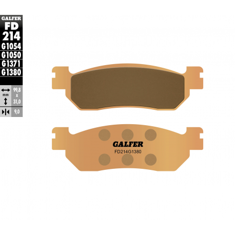 Galfer, brzdové desky KH275 Sintered (zlaté) skútr