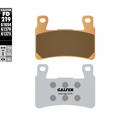 Galfer, brzdové desky KH265 / KH296 Sintered (zlaté) SPORT