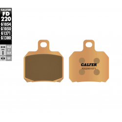 Galfer, brzdové desky KH266 Sintered (zlaté) Street