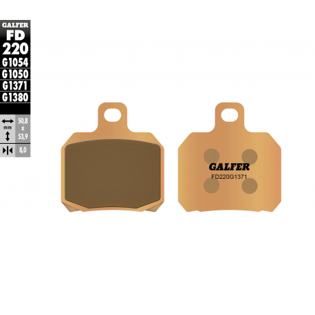 Galfer, brzdové desky KH266 Sintered (zlaté) Street