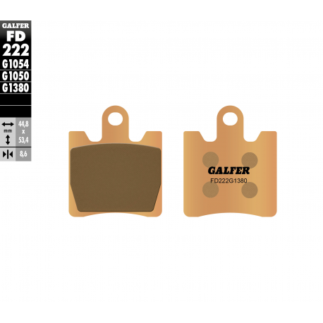 Galfer, brzdové desky KH283 Sintered (zlaté) skútr