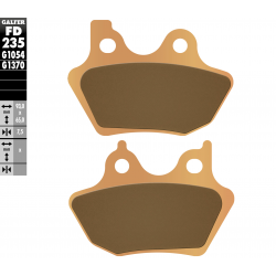 Galfer, brzdové desky KH299 Sintered (zlaté) Street Harley Davidson 883/1200/1340/1450