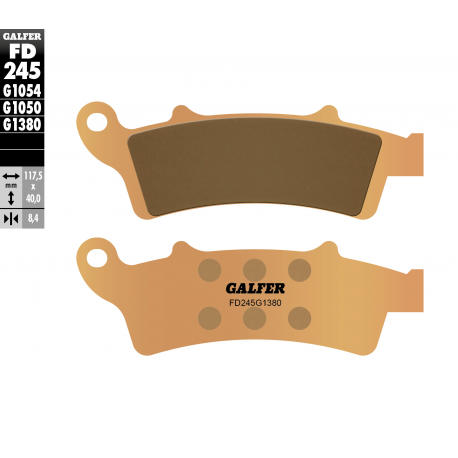 Galfer, brzdové desky KH324 Sintered (zlaté) skútr