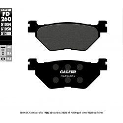 Galfer, brzdové desky KH319 Semi Metal