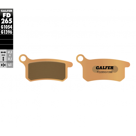 Galfer, brzdové desky KH357 Sintered (zlaté) Off-Road, KTM SX65 '02- , SX85 '03-'11