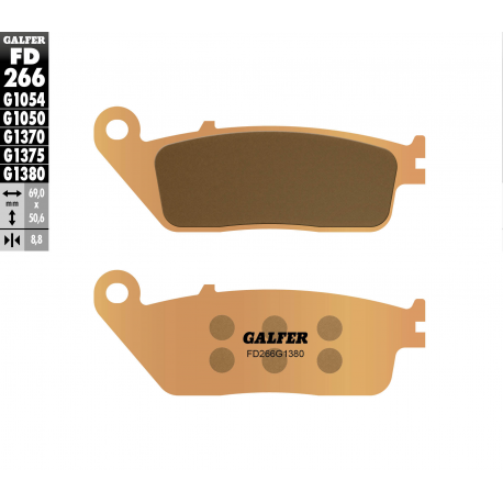 Galfer, brzdové desky KH226 / KH142 Sintered (zlaté) skútr