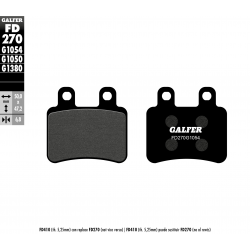 Galfer, brzdové desky KH350 Semi Metal
