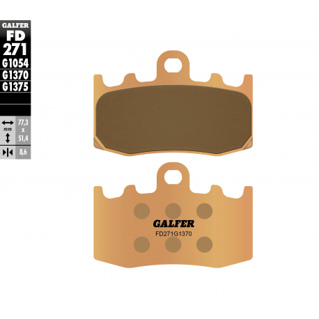 Galfer, brzdové desky KH335 Sintered (zlaté) Street BMW, přední (BMW R1100/1150/1200, K1200/1300)