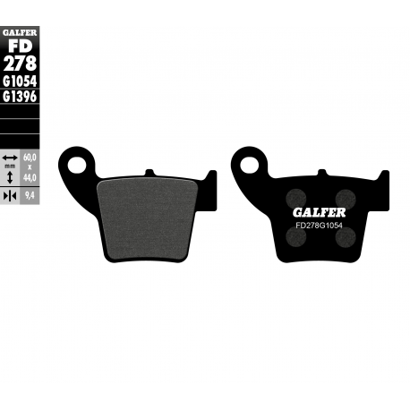 Galfer, brzdové desky KH346, zadní, Semi Metal, Honda CR/CRF '02-'20