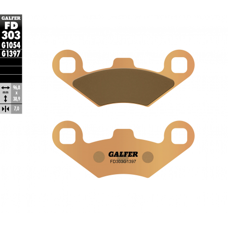 Galfer, brzdové desky KH159 Sintered (zlaté) ATV Polaris