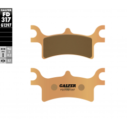 Galfer, brzdové desky KH314 Sintered, zadní (zlaté) ATV Polaris 325/330/400/450/500/700/800
