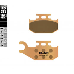 Galfer, brzdové desky KH317/414 Sintered (zlaté) ATV BOMBARDIER , CAN-AM, Suzuki