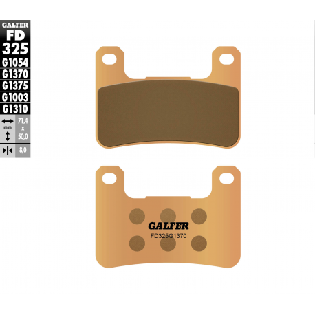 Galfer, brzdové desky KH379 Sintered (zlaté) Street, přední Kawasaki/Suzuki
