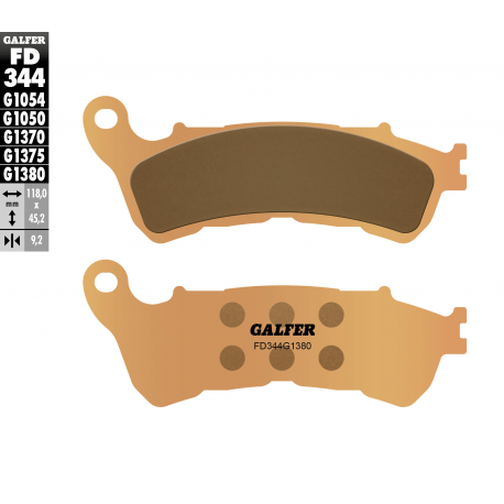 Galfer, brzdové desky KH388 Sintered (zlaté) skútr