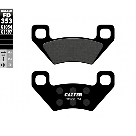 Galfer, brzdové desky KH395 ATV, přední/zadní ARCTIC CAT 300/400/450