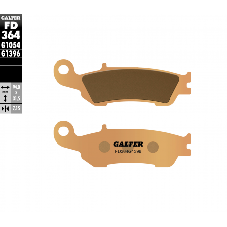 Galfer, brzdové desky KH450 Sintered (zlaté) Off-Road Yamaha YZ/YZF, přední
