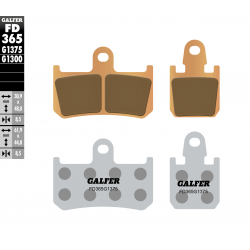 Galfer, brzdové desky KH442/4 Sintered (zlaté) SPORT