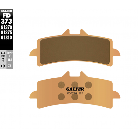 Galfer, brzdové desky KH447 Sintered (zlaté) Street, přední (BREMBO)