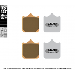 Galfer, brzdové desky KH604/4 Sintered (zlaté) SPORT, přední BMW S100RR '09-'18, S1000R '14-'19, TRIUMPH Street 900 '19
