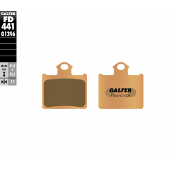 Galfer, brzdové desky KH602 Sintered (zlaté) Off-Road KTM SX 85 11-13, zadní