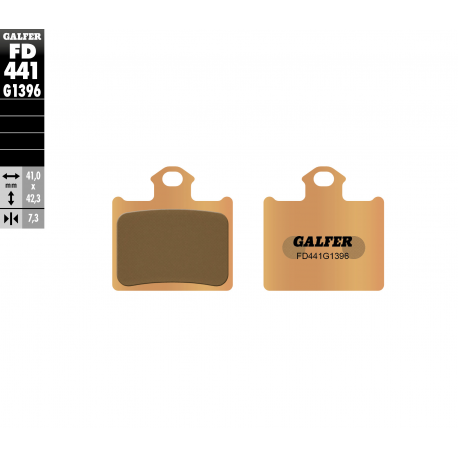 Galfer, brzdové desky KH602 Sintered (zlaté) Off-Road KTM SX 85 11-13, zadní