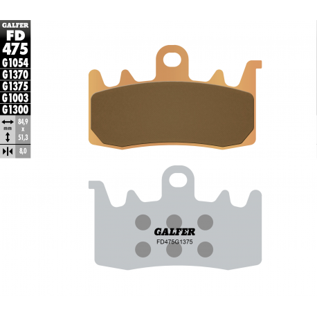 Galfer, brzdové desky KH630 Sintered (zlaté) SPORT
