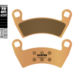 Galfer, brzdové desky KH656 Polaris RZR Sintered (zlaté) ATV, přední