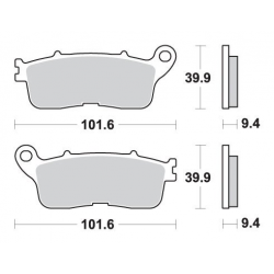 Galfer, brzdové desky KH636 Yamaha VFR 1200 '12-'18 Sintered (zlaté), zadní