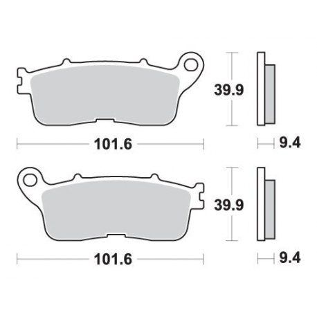 Galfer, brzdové desky KH636 Yamaha VFR 1200 '12-'18 Sintered (zlaté), zadní