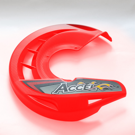 Accel, plastový díl krytu předního kotouče (pro adaptér FDCM nebo komplet FDG), červená barva