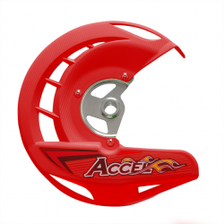 Accel, kryt předního kotouče, Honda CRF 250/450R,X '04-'14, CR 125/250 '04-'07, červená barva