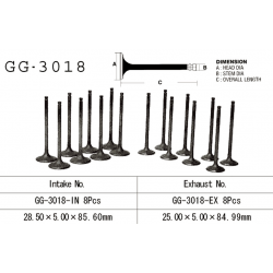 Vesrah, výfukový ventil, Suzuki GSF 1200 BANDIT '97-02' GSXR 1100 '86-90' GSX 1100 F/G '88-93' (OEM: 12912-06B00) (1ks.)