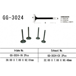Vesrah, sací ventil, Suzuki GS 500 E/F '89-'10 (OEM: 12911-01D00) (1ks.)