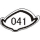 UFO, zadní blatník, Honda CR 125 '91-'92, CR 250 '90-'91, CR 500 '90-'01 bílá barva