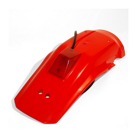 UFO, zadní blatník, Honda XR 600R '88-'00 se světlem, červená barva