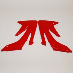 UFO, kryty chladičů, Honda CRF 250R/CRF 250X '04-'09 červená barva