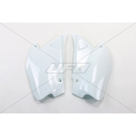 UFO, podsedlové tabulky, Honda CR 125/250 '00-'01 bílá barva