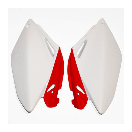 UFO, podsedlové tabulky, Honda CRF 250R '06-'09 barva OEM (bílá/červená)
