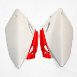 UFO, podsedlové tabulky, Honda CRF 450R '07-'08 barva OEM (bílá/červená)