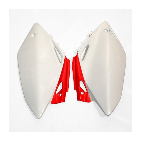 UFO, podsedlové tabulky, Honda CRF 450R '07-'08 barva OEM (bílá/červená)